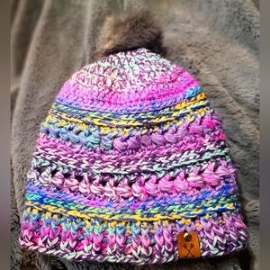 Handcrafted Bead Stitch Crochet Hat